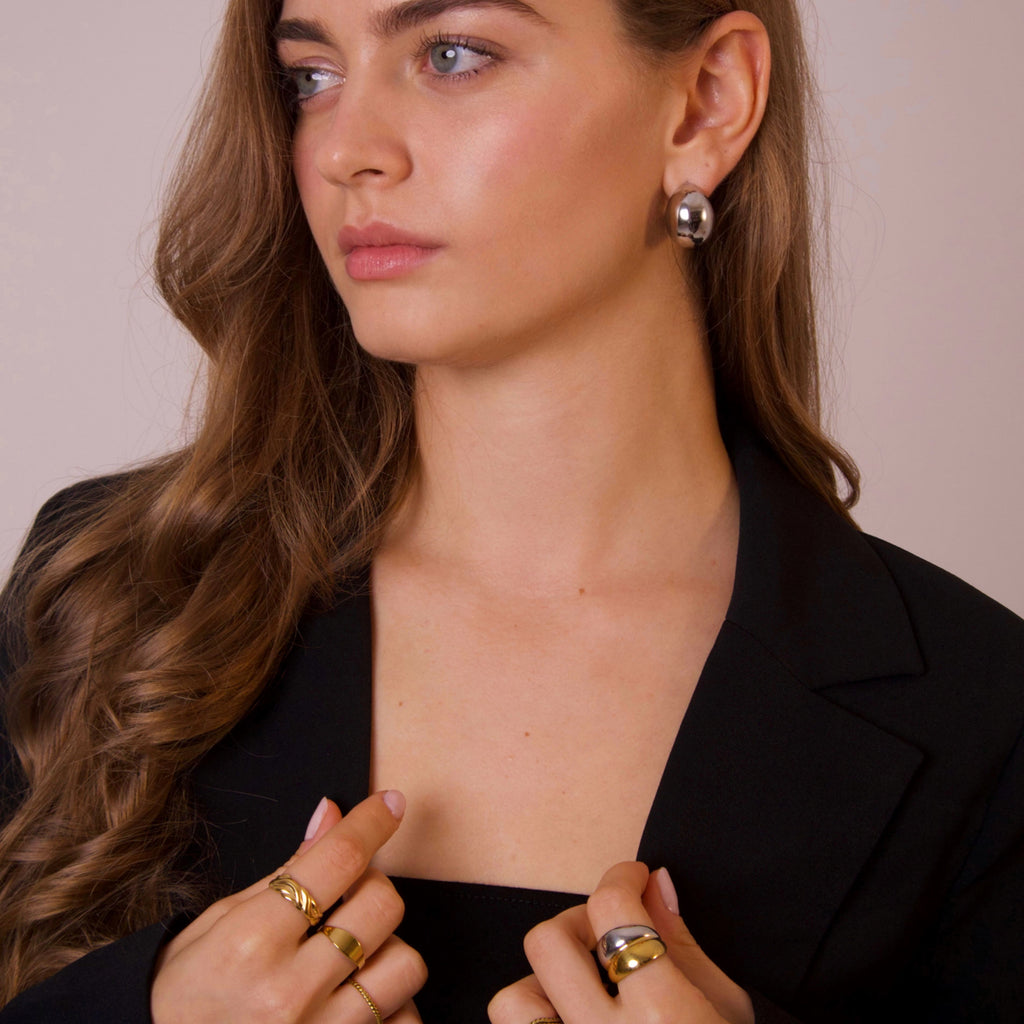 Chunky Hoop Earrings