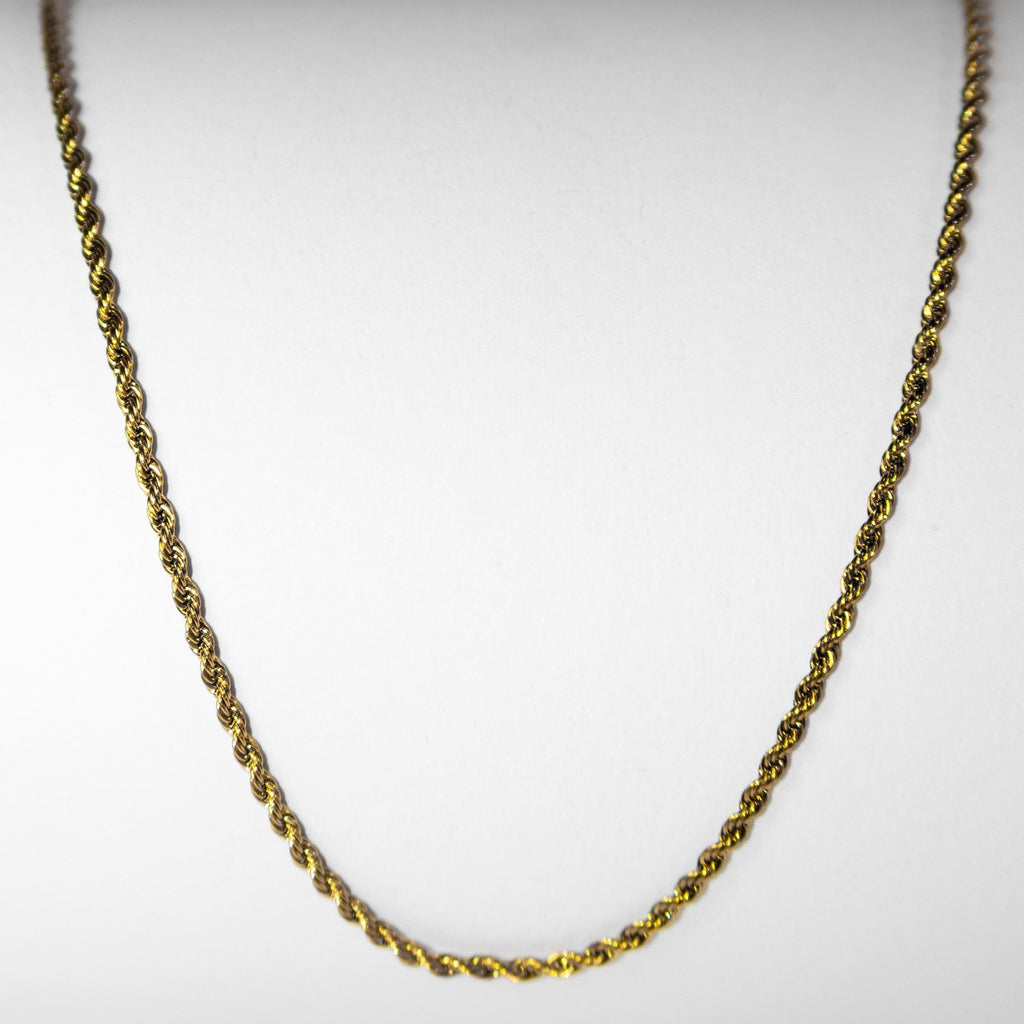 Twisted Rope Gold Necklace