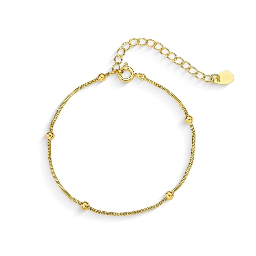 Minimal Bead Gold Bracelet