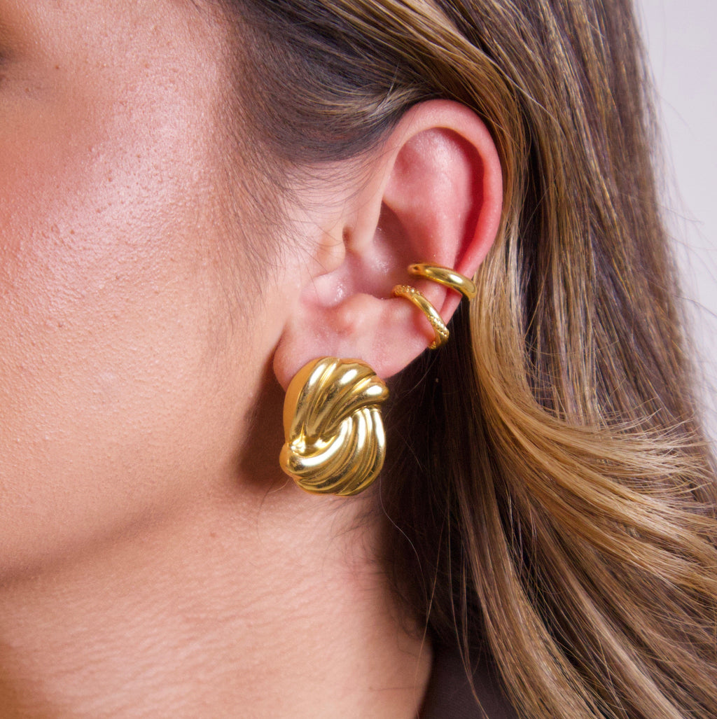 Golden Twist Earrings